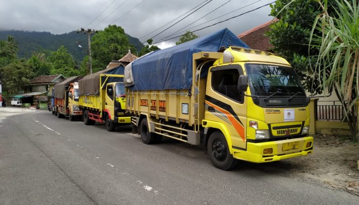 Truk Pembawa Logistik Pemilu Tiba di Cisewu dan Talegong Pukul 14.00 WIB