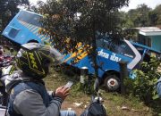 Bus Budiman dan Doa Ibu Bertabrakan di Garut, Tiga Orang Luka