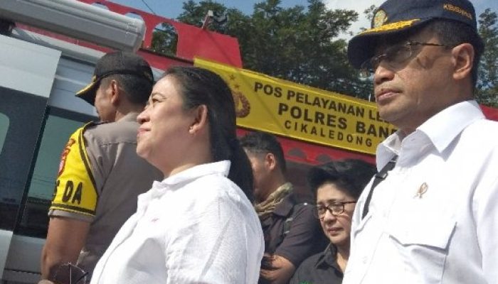 Puan Maharani dan Tiga Menteri Pantau Jalur Mudik Lintas Nagreg dan Limbangan