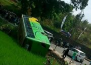 Ini Penyebab Bus Jurusan Garut-Jakarta Terjungkal ke Sawah di Cianjur