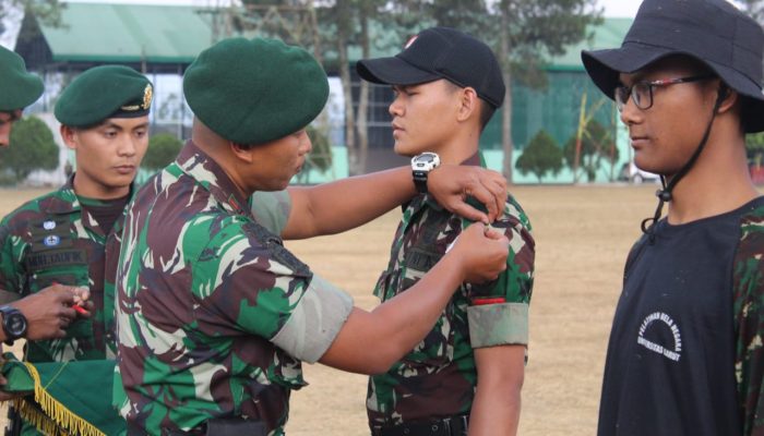 Dua Ribu Mahasiswa Uniga Ikut Bela Negara di Yonif Raider 303 SSM