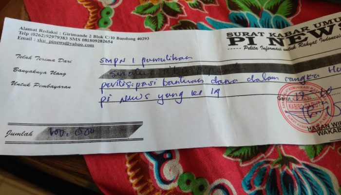 Sejumlah Kepala SMP di Garut Mengeluh Dimintai Sumbangan Oknum Wartawan