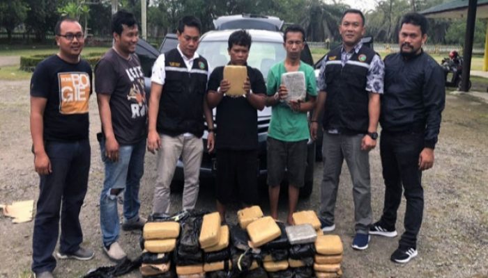 Warga Garut dan Banjar Ditangkap Saat Selundupkan 58 Kg Ganja Kering dari Aceh