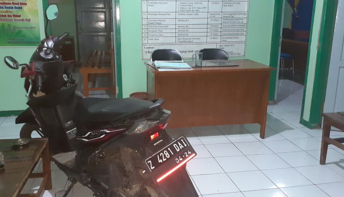 KUA Cisewu Disatroni Maling, Sepeda Motor Milik Naib Nyaris Raib