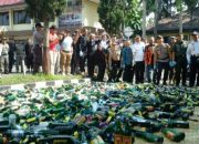 Jelang Pergantian Tahun, Polres Garut Tingkatkan Operasi Berantas Miras