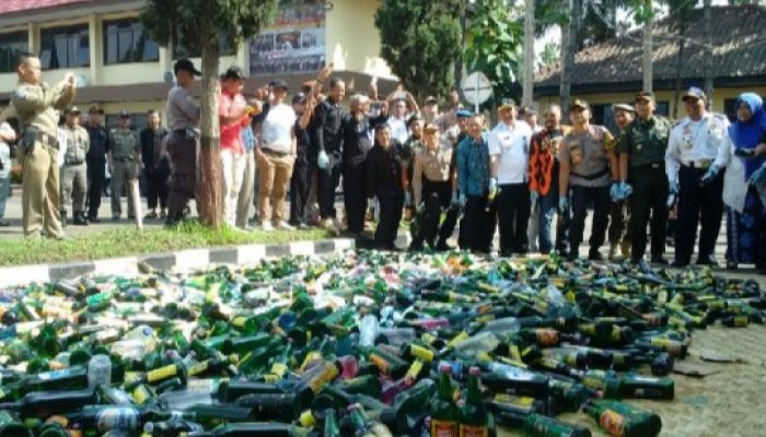 Jelang Pergantian Tahun, Polres Garut Tingkatkan Operasi Berantas Miras