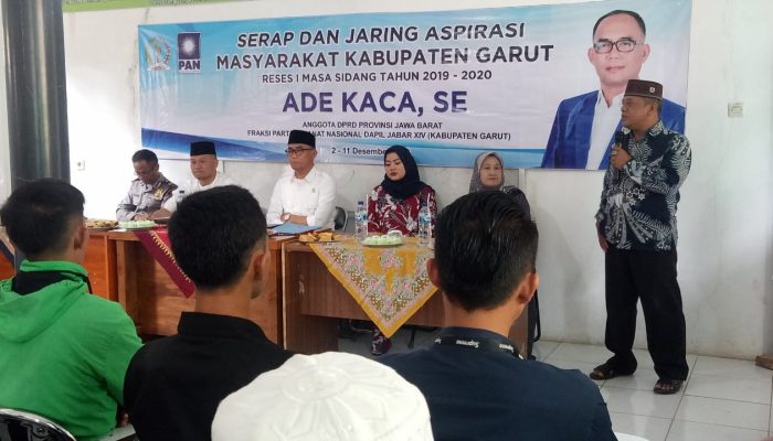 Legislator PAN DPRD Jabar Ade Kaca Reses di Delapan Titik di Garut