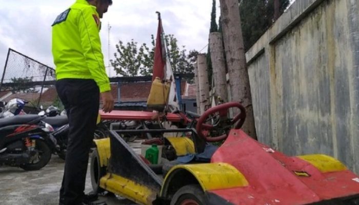 Polisi Garut Tilang Mobil Mirip Formula 1, Pemiliknya Belum Datang