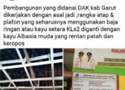Dipersoalkan Netizen, SD di Singajaya Akhirnya Bongkar Rangka Atap Albasiah
