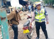 Satlantas Polres Garut Tilang Sepeda Motor Berpelat Nomor Negara Asing
