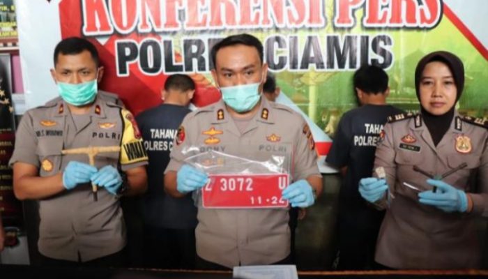 Polres Ciamis Bongkar Komplotan Curanmor, Tiga Pelaku Adalah Warga Garut