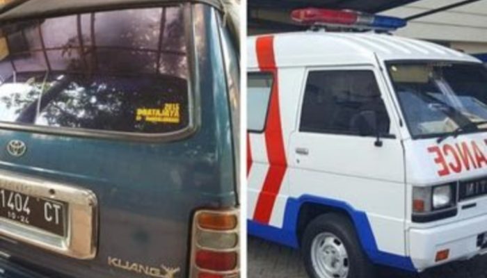 Kijang Penghadang Ambulans di Garut Diduga Gunakan Pelat Nomor Palsu