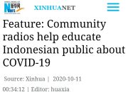 Radio Komunitas Rasi FM Cisewu Diberitakan Media Tiongkok Xinhua