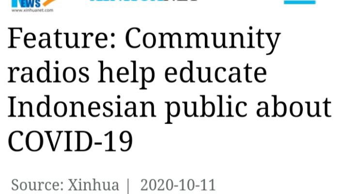 Radio Komunitas Rasi FM Cisewu Diberitakan Media Tiongkok Xinhua