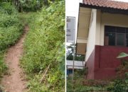Akses Jalan Menuju SDN Mekarmukti 1 Hanya Setapak di Semak Belukar