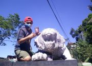 Sambut Lebaran, Patung Macan Cisewu yang Pernah Viral Siap Berganti Baju