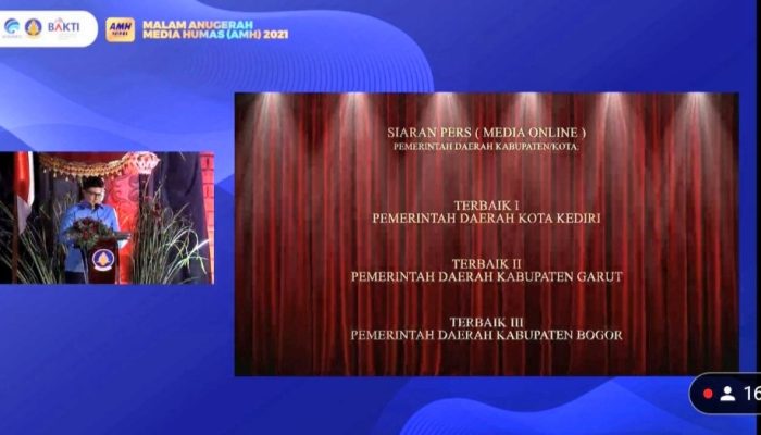 Di AMH 2021, Pemkab Garut Raih Penghargaan Terbaik II Katagori Siaran Pers