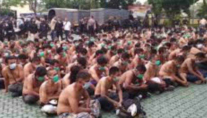 Polres Garut Kenakan Wajib Lapor kepada 22 Anggota GMBI Perusuh di Polda Jabar
