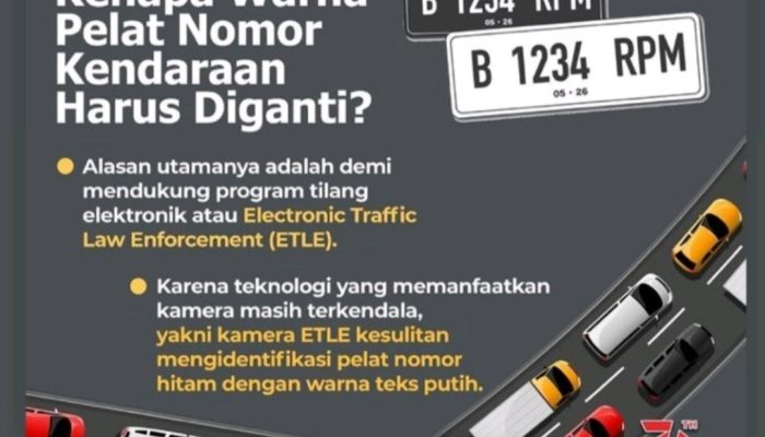 Korlantas Polri Akan Pasang Chip Pada Pelat Nomor Kendaraan, Kapan Berlaku?