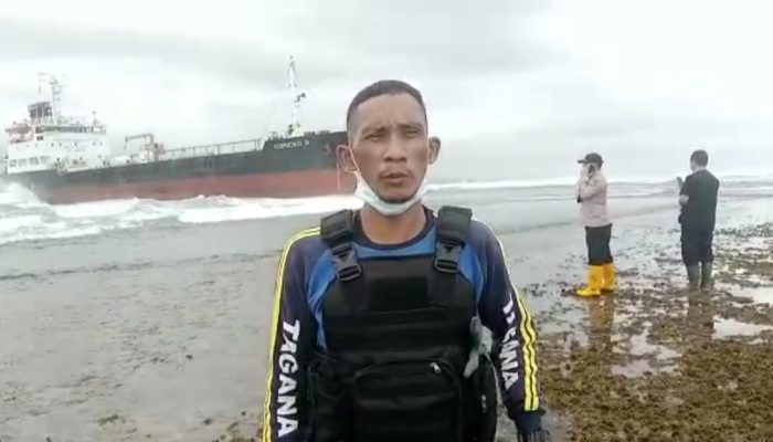 Kapal Edricko 3 Terdampar di Pantai Sancang Garut Selatan, Ini Laporan Tim Evakuasi