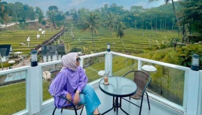 Destinasi Wisata Garut Ini Tengah Viral di Tik Tok, Miliki Lahan Pesawahan Terasering