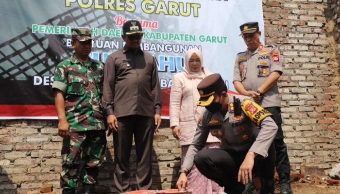 Pemkab dan Polres Garut Berkolaborasi Bangun Rumah Warga yang Dirobohkan Rentenir