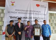 Pembangunan Masjid di Talegong yang Hanya Makan Waktu 99 Jam Dapat Penghargaan Muri