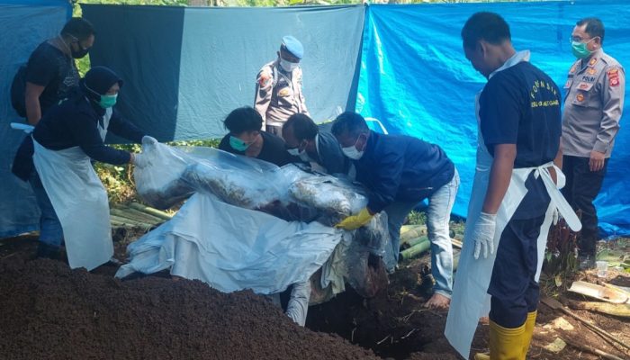 Untuk Autopsi Ulang, Makam Korban Tenggelam di Sungai Cikamiri Dibongkar Polisi