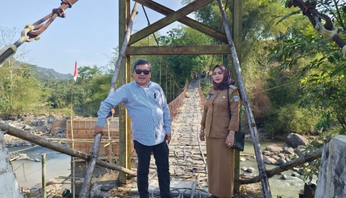 Jembatan Cirompang Tengah Dibangun, Bungbulang — Gunamekar Segera Tersambung Kendaraan Roda Empat