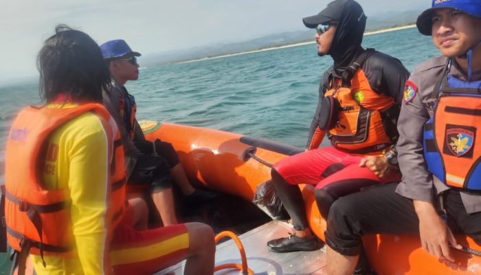 Hari Keempat Pencarian, Nelayan yang Tenggelam di Laut Sancang Belum Ditemukan