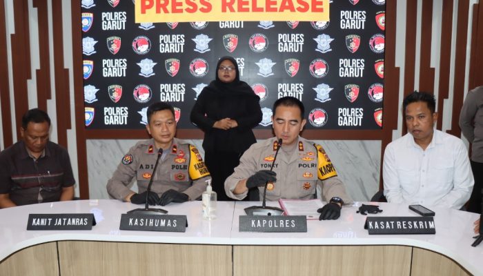 Polres Garut Ungkap Pelaku Pembunuhan Terhadap Pria yang Mayatnya Ditemukan di Sungai Cikamiri
