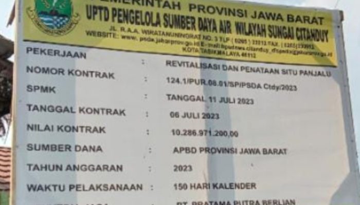 Dua Proyek Pemerintah Provinsi di Priangan Timur Ternyata Sudah Masuk Tipikor Polda Jabar, Apa Saja?