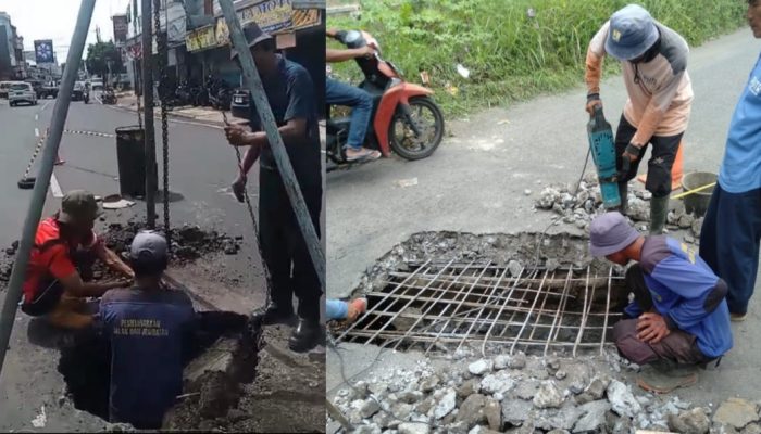 Gerak Cepat, Saluran Drainase Penyebab Banjir Mulai Diperbaiki Dinas PUTR Kota Tasikmalaya
