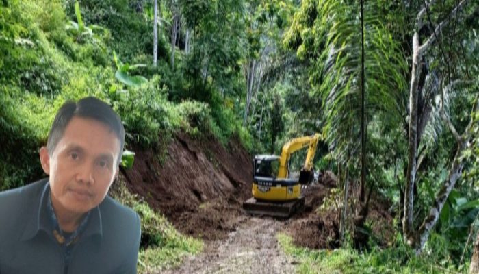 Sebagian Ruas Jalan Pamalayan-Cikarang Diperlebar dan Dihotmiks, Kades Budi Rahmat Gembira