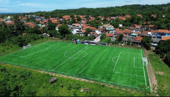 Serap APBD Rp3,6 Miliar, Masyarakat Cibalong Kini Miliki Lapang Sepakbola Representatif