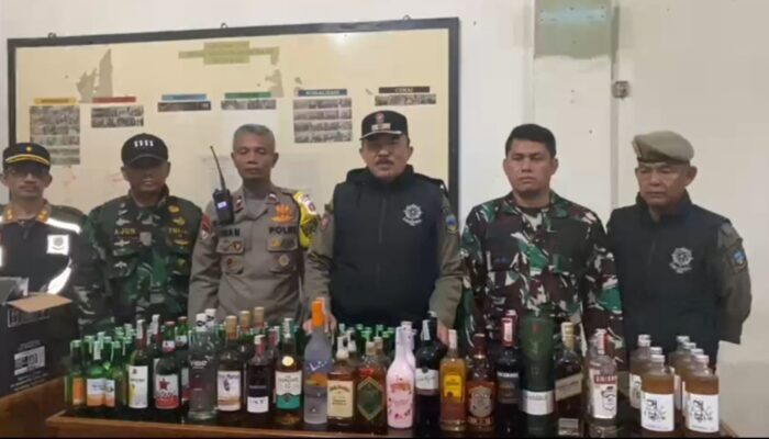 Malam Pergantian Tahun di Garut, Diamankan 293 Botol Minuman Keras