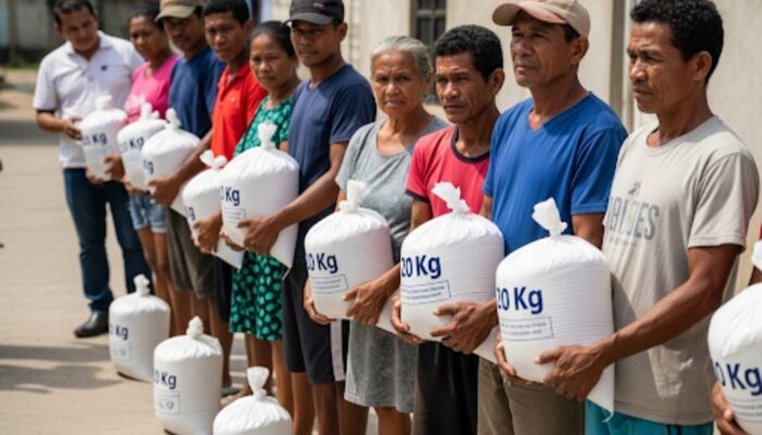 227.969 KPM di Garut Terima Bantuan Beras Masing-masing 20 Kg, Bulog Pastikan Tidak Bau dan Berkutu