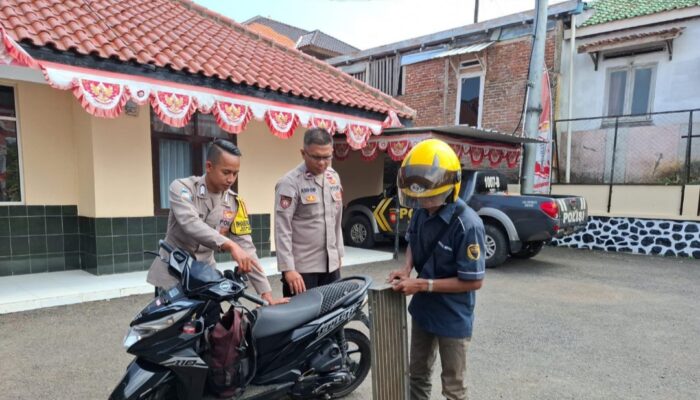 Razia Knalpot Bising di Pasirwangi, Polisi Amankan Tiga Sepeda Motor