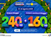 Terbang Hemat Rayakan Anniversary Tiket.com Bareng Akulaku Paylater!