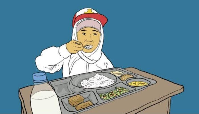 Ribuan Siswa di Caringin Garut Mulai Nikmati Program MBG, Sumber Menu Masih Misterius