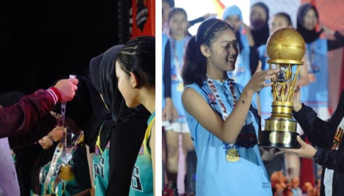 Bupati dan Wakil Bupati Garut Kalungkan Medali untuk Juara Turnamen Basket Kapolres Cup 2025
