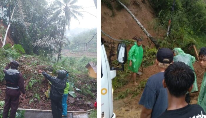 Hujan Deras Picu Dua Titik Longsor di Garut Selatan, Polisi dan Warga Bergerak Cepat Buka Akses Jalan