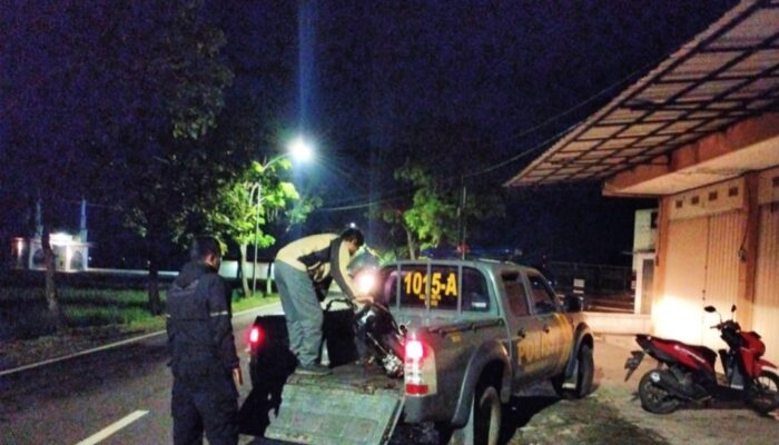 Patroli Dinihari Bubarkan Rencana Balap Liar di Garut, Dua Sepeda Motor Tanpa Identitas Ditinggal Kabur