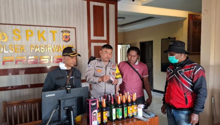 Jelang Nataru, Polsek Pasirwangi Gerebek Peredaran Miras Ilegal dan Amankan Satu Pelaku