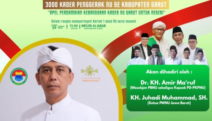 Lakpesdam NU Garut Ajak Kader Hadiri Apel Akbar 3.000 Penggerak NU di Masjid Al Jabar Rancabuaya