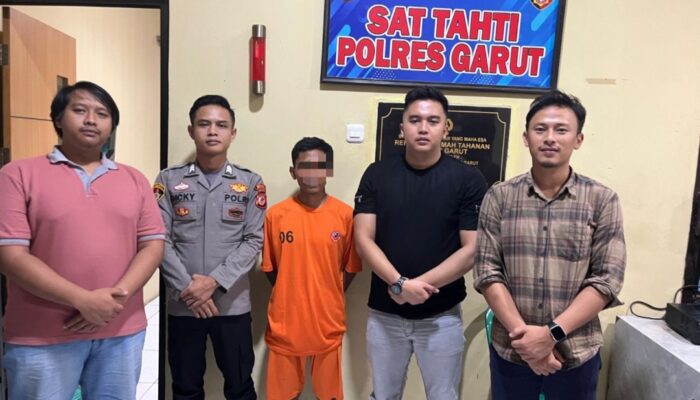 Pemuda di Singajaya Garut Ditahan Polisi Usai Bacok Temannya, Cekcok Dipicu Miras