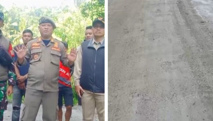 Cor Jalan di Tanjakan Nini Par’ah Belum Kering, Akses Ditutup Sementara hingga 29 April