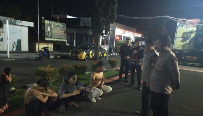 Laporan Masuk Tengah Malam, Polisi Amankan Tiga Pemuda Diduga Mabuk dan Terlibat Keributan di Garut Kota