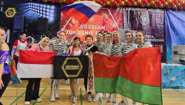 Dari Garut ke Moskwa, Astrami Kibarkan Merah Putih di Russian Jumping Fitness Cup 2026