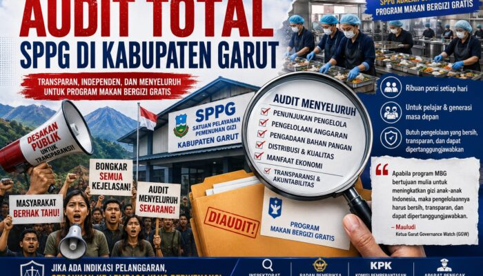 ​Eks Kepala BGN Ditahan, GGW Desak Audit Menyeluruh Dapur Program Makan Bergizi di Garut